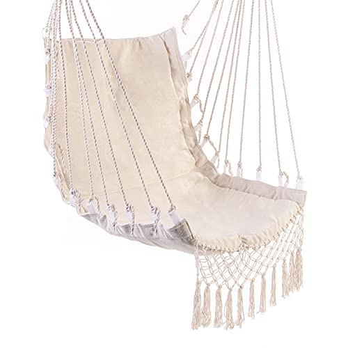 Nordic Style White Hammock Outdoor Interno Giardino Dormitorio Dormitorio Camera da Letto Sedia sospesa per Bambini Adulto Swinging Singola Amaca di Sicurezza