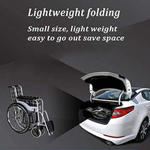 Carrozzine Semoventi, Trasportatori Portatili da Viaggio Alluminio, Pieghevoli Portatili Fascia da Viaggio Pedali Antiscivolo Semoventi Anziani Disabili Scooter Senior/Disab A