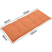 GEFUHONG - Cuscino per sedia a sdraio da giardino, morbido, resistente e confortevole, per esterni, per sedie a sdraio, sedie da giardino, sedie a sdraio (grigio) (arancione)