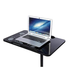 Computer da Tavolo Regolabile Sollevamento Laptop Table Rimovibile Standing Divano Letto Notebook Desk Stand con Ruote Scrivania Portatile FF (Color : Black)