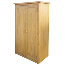 SHENGFENG - Armadio guardaroba in rovere con 1 cassetto, stile rustico, 90 x 52 x 183 cm