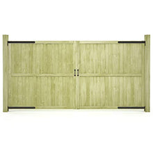 ghuanton Cancelli da Giardino 2 pz in Pino Impregnato FSC 300x150 cm Articoli di ferramenta Barriere e recinzioni Cancelli