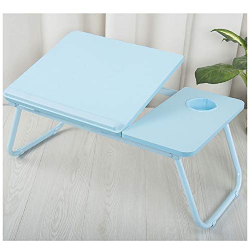 Tavolo da Letto per Laptop Pieghevole, Scrivania in Piedi Regolabile da 55 * 32 * 25 CM, Vassoio Colazione Portatile, Scrivania per Bambini per Divano Letto Dormitorio Ufficio