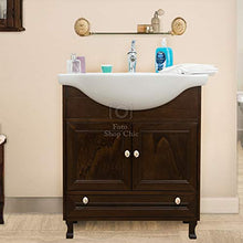 Piccolo Arredo bagno in legno arte povera base e lavabo