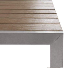 Beliani Arredamento da Giardino Set di Tavolo e Panchine in Legno e Alluminio da Esterno Marrone Nardo