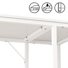 JOISCOPE Scrivania per Computer, Tavolo per Laptop, Scrittorio per Studio con Ripiani in Legno, Tavolo in Stile Industriale Realizzato in Legno e Metallo,100x60x75cm(Finitura bianca)