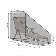 TopHomer - Coprisedia impermeabile per sedie da giardino, copertura protettiva per sedie da giardino, 210 x 75 x 80 x 40 cm