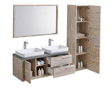 Mobili da bagno Vermont 120cm Nature wood - armadio mobiletto lavabo Mobili Armadietto specchio