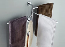 Yizhet Porta-Asciugaman Montata Muro Rastrelliera Acciaio Inossidabile Bagno Girevole Porta-Salviette Cucina Porta-Asciugamani Oscillante a 4 Braccia
