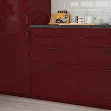 KALLARP cassetto frontale 40 x 40 cm lucido rosso scuro-marrone