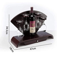 MCBODOG Cremagliera del Vino con Il Supporto d'attaccatura dei calici, scaffale di Esposizione fissato al Muro della Bottiglia di Vino, alla Moda