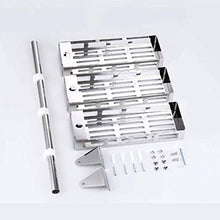 Lsmaa Doccia Caddies Scaffale Telescopico Doccia Scaffale d'angolo Scaffali per Bagno Cucina Tre Pavimenti a Muro montati a Parete con Tutti Gli Accessori Scaffali 60 cm / 24in