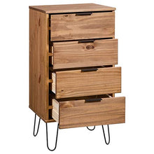 vidaXL Cassettiera Legno Chiaro Bianca 45x39,5x90,3cm Massello di Pino