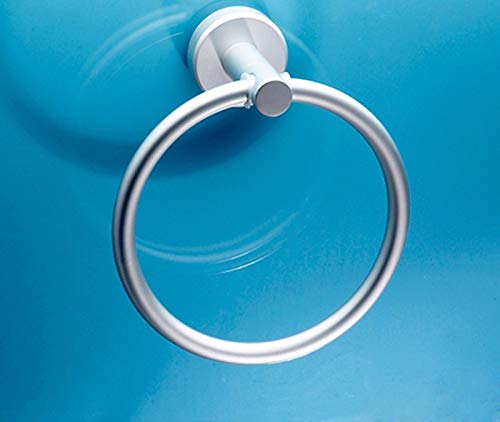 MBYW Portasciugamani Moderno Minimalista Portasciugamani Elegante per Il Bagno di Moda Anello portasciugamani in Alluminio, Porta Asciugamani da Bagno, Gancio per Asciugamano