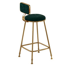 mobili Moderni Sgabello da Bar Moderno Sgabello Alto da Cucina per la Colazione con Schienale Rivestito in Velluto e poggiapiedi in Metallo e Base per la Colazione Bancone da Bar Cucina e sedie in v