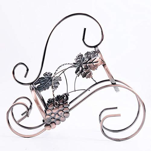TYXL porta bottiglie acqua Creativo Cremagliera Del Vino Europeo In Ferro Battuto Cremagliera Del Vino Del Bronzo Cremagliera Del Vino Piccoli Ornamenti Armadietto Del Vino Soggiorno Decorazione Crema