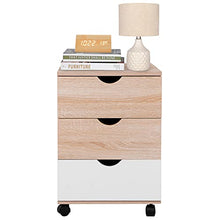 Greensen Comodino con 3 cassetti Comodino in Design Industriale Comodino Tavolino Comodino Semplice Comodino Stabile per Soggiorno, Camera da Letto 40 x 40 x 57 cm