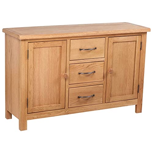 vidaXL Credenza Grande 3 Cassetti Rovere Mobile Armadietto Madia Cassettiera