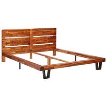 SKM Giroletto con Bordi Vivi in Legno Massello di Acacia 160 cm