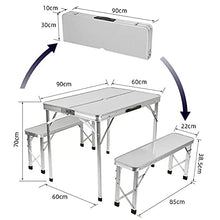 HANYF Tavolo da Picnic All'aperto Pieghevole, Tuta da Sedie Scrivania Portatile, Mobili Computer Ultra Leggero Alluminio Alpinnico Tavolo da Picnic,B
