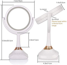 Specchio da Taglio A Specchio da Tavolo A Specchio Musicale A LED Bluetooth con Specchio Altoparlante Illuminato Specchio per Il Trucco Specchio con Luce