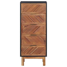 vidaXL Legno Massello di Acacia e MDF Credenza Madia Mobile Basso Armadio Armadietto Mobili Arredo Arredamento Cassapanca Portaoggetti 45x32x115 cm