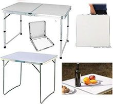 Tavolo da campeggio Tavolo pieghevole esterno Giardino da giardino Picnic Camping BBQ Pieghevole Desk 2.6ft / 80cm Tavolini rivestiti in acciaio con rivestimento impermeabile Tavolo pieghevole multifu