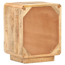 vidaXL Comodino 40x30x50 cm in Legno Massello di Mango Grezzo