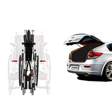 Carrozzine Semoventi, Transit Portatile da Viaggio Lega di Alluminio, Pieghevole Scooter Portatile Leggero Trolley per Disabili Trolley per Scooter per Anziani/Disabili A