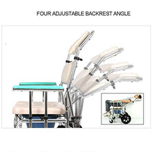 Sedia con Braccioli Regolabile in Altezza con Schienale per Comò A Ruote con Poggiapiedi Mobile da Bagno per Ambulatori Anziani Disabili A