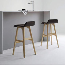 LF- Bar Stool Sgabello Sedia Alta Sedia Alta Moderno Semplice di Legno Solido Bar Stool Modo Creativo semplicità (Color : B, Size : 75cm)