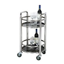 Automobile d'Argento di Servizio del Vino dell'Acciaio Inossidabile/Doppio Carrello/Pannello di Vetro con Le Macchine per Colata Continua Che Ricoprono L'automobile Torta/Carico 60k
