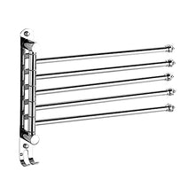 Towel shelf Portasciugamani Girevole per Bagno in Acciaio Inox a Parete Portasciugamani Multi-Barra Privo di perforazioni
