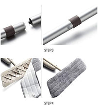 SSAYY Spray Mop Kit Mop Spray per Pavimenti con Cuscinetti in Microfibra Riutilizzabili Mop per Maniglie Professionali per La Pulizia di Piastrelle in Ceramica in Legno Laminato in Legno