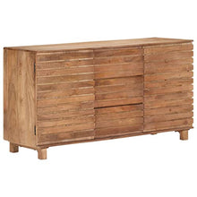 vidaXL Legno Massello di Mango Credenza Madia Mobile Armadietto Armadio Mobiletto Alto Portaoggetti Cassa Cassapanca Mobili 150x50x81 cm