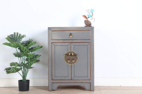 Yajutang cassettiera cinese orientale/asiatico stile grigio