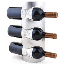 Acciaio Inossidabile Wine Rack titolari Home Bar Parete UVA Bottiglia di Vino Display Stand Rack Sospensione dell'organizzatore di immagazzinaggio (Color : 4 Hole)