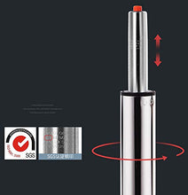 Sgabelli da bar girevoli regolabili SHPEHP, sgabello da bar girevole moderno Airlift imbottito in pelle PU con schienale, seduta ergonomica moderna con base in metallo-white