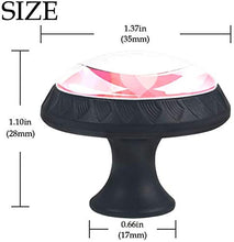 bandiera Pomelli per Porta Set di 4 Pomelli per Mobili Manopole per Cassetti Cucina Armadio Vetro