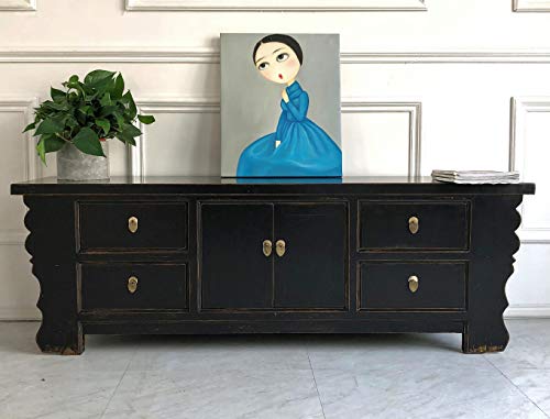 OPIUM OUTLET Comò cassettiera credenza consolle Credenza mobili Armadio Matrimonio armadietto Cinese Asiatico Orientale Antico Vintage Shabby-Chic Comodini Cinesi Camera da Letto