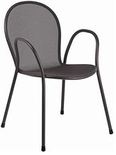 EMU Tavolo per Esterno Cambi 120 x 80 CM Art. 807 Marchio 4 POLTRONE Ronda in Ferro ZINCATO E Verniciato A POLVERI - Colore Ferro Antico - Made in Italy