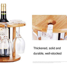 LHQ-HQ Vino Vino Rack di bambù cremagliera casa Soggiorno Vino Rack Display Stand Soggiorno Cucina Calice cremagliera a Testa in Giù