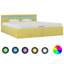 SKM Giroletto Idraulico Contenitore LED Lime in Tessuto 160x200 cm
