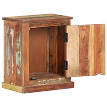 Tidyard Comodino Decorato con Buddha 40x30x50 cm in Legno di Recupero,per Soggioro, Camera da Letto, Industriale,Comodino Camera da Letto