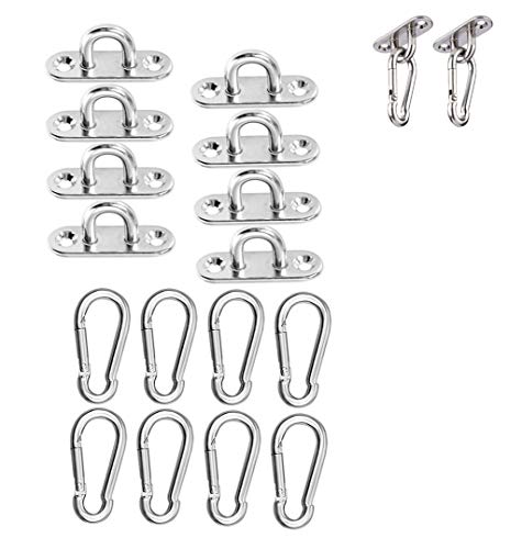 Ganci Da Soffitto In Acciaio Inox M5 - 6 Pezzi Con Viti, Per Amaca, Yoga, Tendaggi - Foto 8