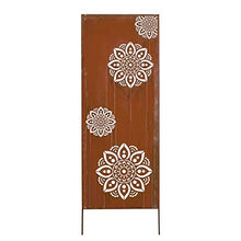 Pureday Oggetto Decorativo Protezione dalla visibilità Mandala - Ottica ruggine - Circa 150 cm di Altezza