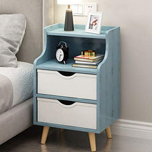 Comodini Decorazione Semplice Camera da Letto Moderna 2 cassetti Semplice Armadio di stoccaggio Carico 300KG-30 * 30 * 48cm MUMUJIN