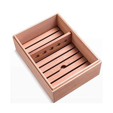 Auoeer Cigar Box, Cigar Humidor, Legno di Cedro Cigar Box Good Mood, Good Life (Colore: Brown)