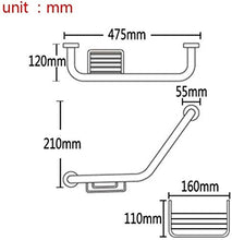 Wall mount Maniglioni da Bagno Sicurezza corrimano Grab Bar Grab Rails Sicurezza Supporto Guida in Acciaio Bagno/Doccia corrimano, bracciolo Antiscivolo corrimano Accessori da Bagno