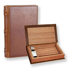 Humidars Cigar Humidor - Leather Case Cigar Humidor Cedar legno portatile Viaggi Accessori for sigari con umidificatore igrometro mantenerlo fresco .Scatola di immagazzinaggio di cigari di grande capa